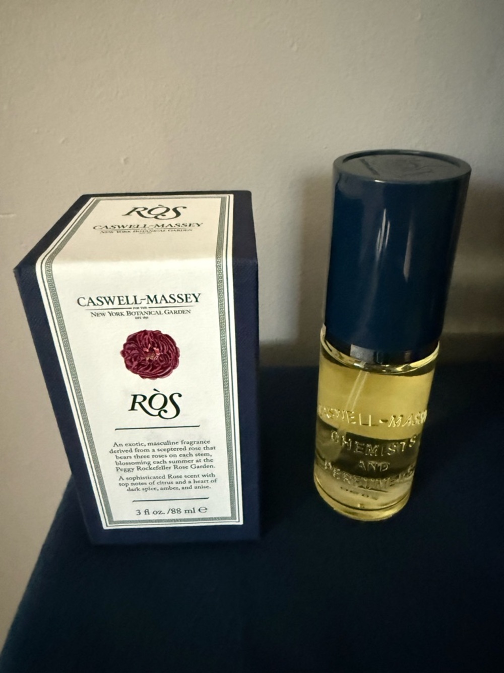 Caswell-Massey Ròs Fragrance Bottle with Box 3.4 oz